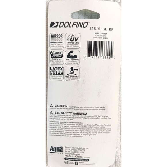 2 Pack Unisex-Adult Swim Goggles Mirrored and Perma Blue Anti-Fog UV Protection - Picture 5 of 13